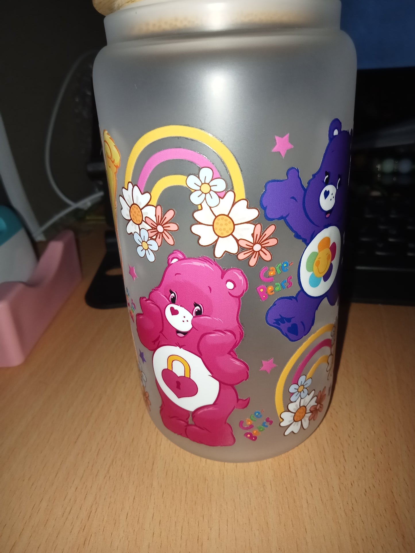 Care bear frosted cups