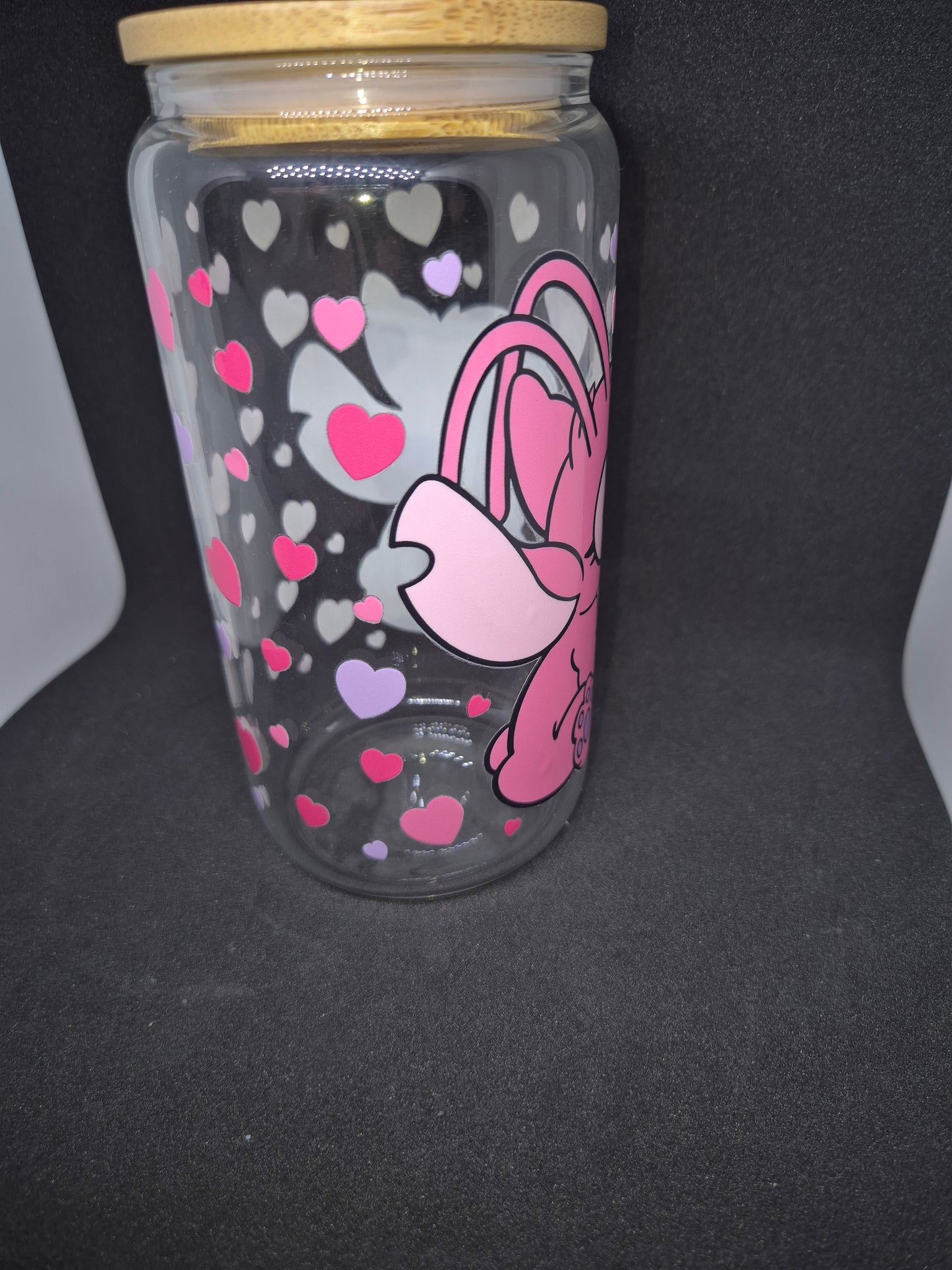 Angel and Stitch clear cup